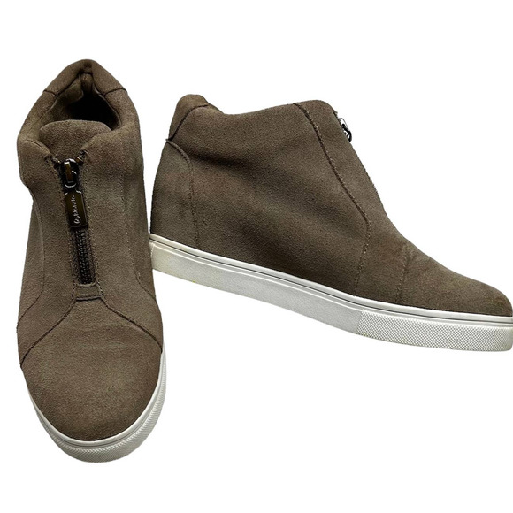 Blondo Shoes - Blondo Glenda Waterproof Suede Zip Up Hidden Wedge Heel Sneaker Women's 7M